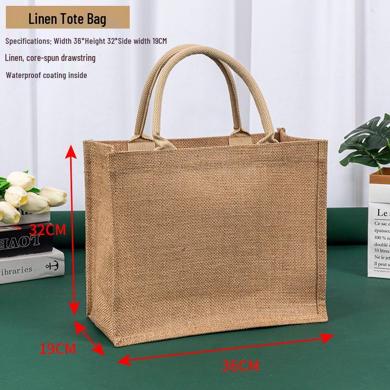 MUJI Linen Canvas Tote: High-End Commuting and DIY Gift Bag