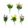 Artificial Flowers Realistic Fake Silk Spring Wildflowers Bouquet with Stem Faux Greenery Shrubs Plants for Floral Arrangements Wedding Home Garden