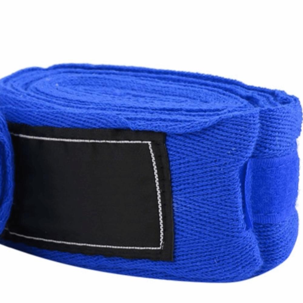 2pcs Cotton Material Boxing Hand Wraps Blue Color Blue Boxing Hand Wraps  Boxing Training Cotton Hand Wraps