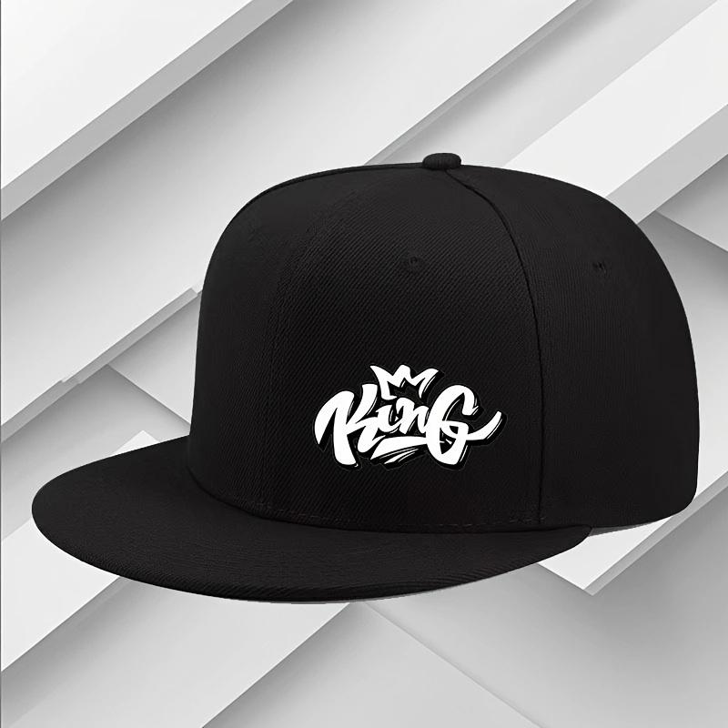 Urban Street Fashion Baseball Cap Adjustable Unisex Casual Flat Brim Hat чёрный
