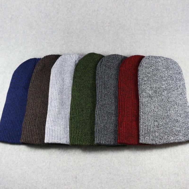 Korean Style Striped Knit Hat Warm Beanie Hat Unisex