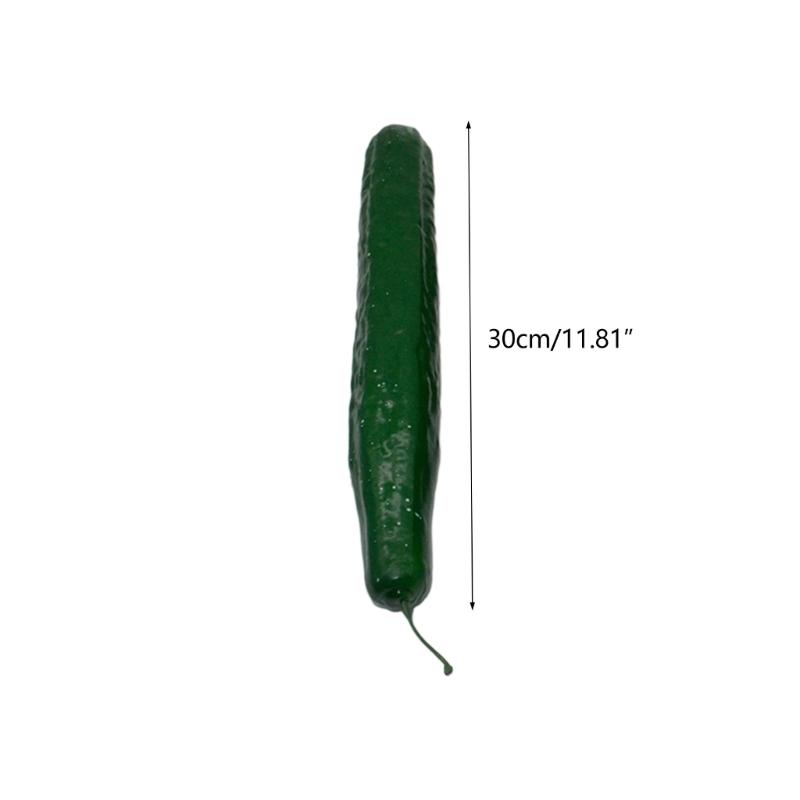 Lifelikes Artificial Cucumbers Simulations Fake Vegetable Photo Props Kitchen Decorations Kids Teaching Toy