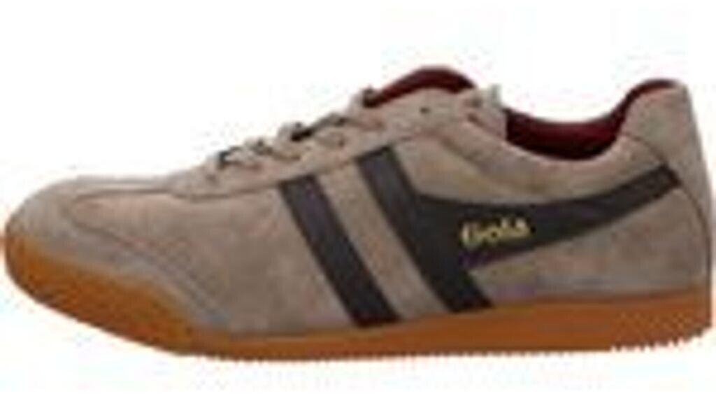 Gola Harrier Suede Sneakers (CMA192) Rhinoceros Color/dark Brown/dark Red