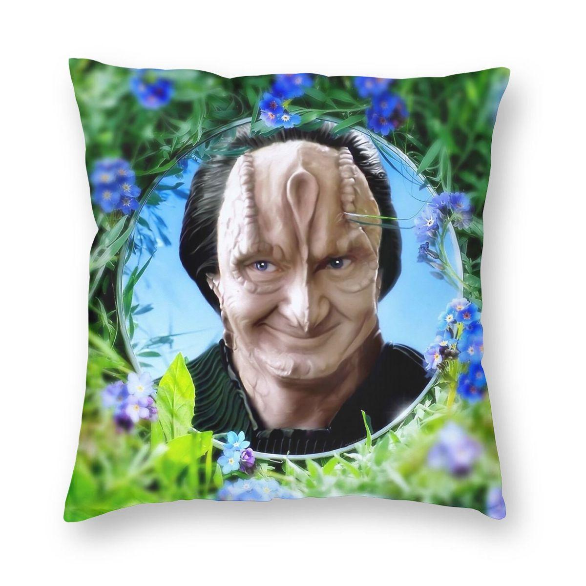 

Memory Alpha Elim Garak Pillowcase Polyester Linen Velvet Printed Zip Decor Pillow Case Car Cushion Cover 18 12x12Inch