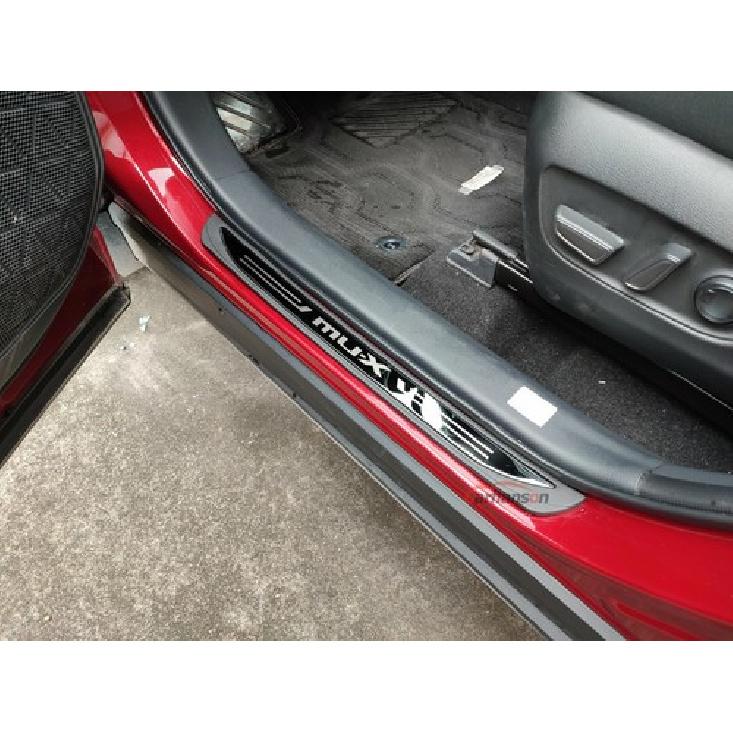 For Isuzu Mu-x Mux Accessories Door Sill Scuff Plate Cover Protector Trim Panel