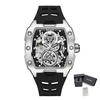 MEGIR Marke Mode Mechanische Uhr für Herren Sport Hohl Ausgeschnitten Automatische Armbanduhr Leuchtend Wasserdicht Uhr Reloj Hombre 8602