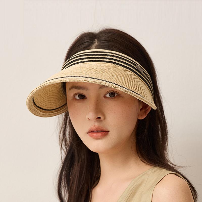 Соломенная Пустая Цилиндрическая Шляпа Летняя Уличная Шляпа от Солнца Защита от Солнца Шляпа с Широкими Полями Шляпа от Солнца бежевый