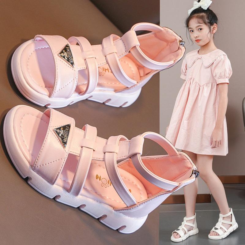 Fashion Princess Soft Sole Sandals, Summer Sports Student Shoes for Girls 27
