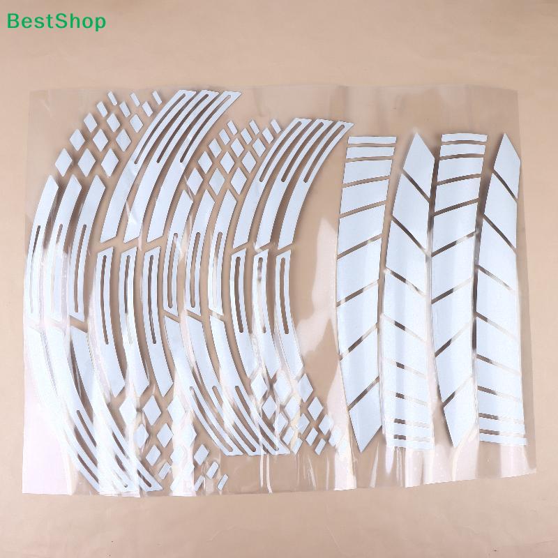 Hot 21/18 Inch's For Reflective Motorcycle Wheel Stickers Hub Decal Rim Stripe (PVC Motorcycle Wheel Stickers)