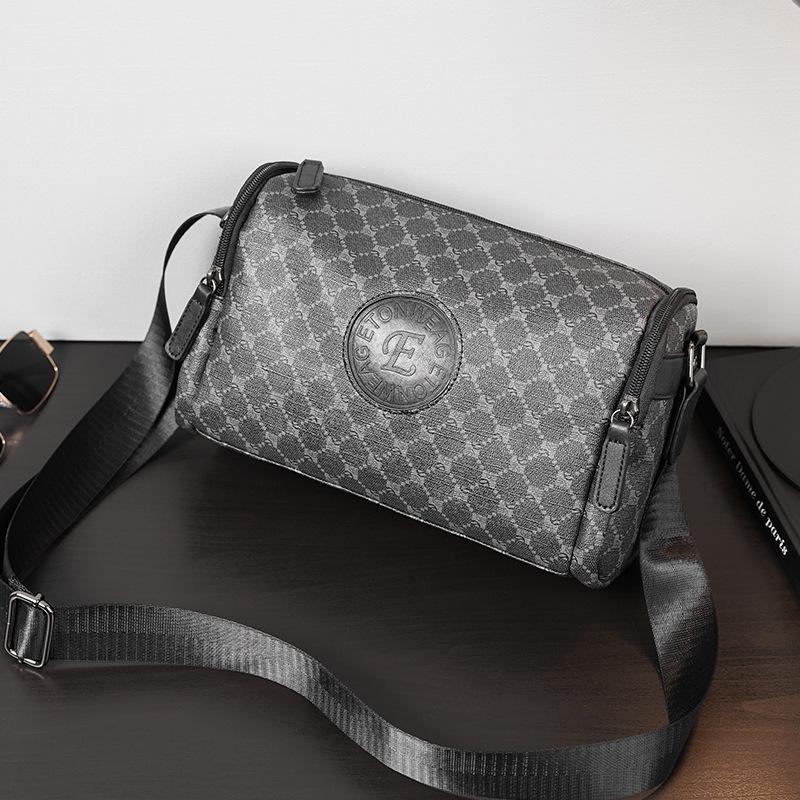 Trendy Fire Men's Fashionable Square Crossbody Bag - Versatile Casual Outdoor Shoulder Bag