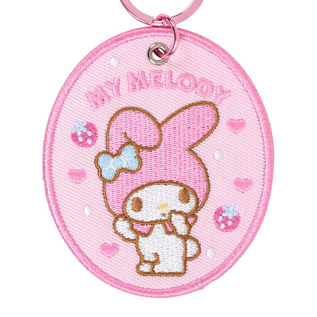 Sanrio My Melody Embroidered Patch Keychain (Character Awards 1st Edition) Polyester/Steel 485578