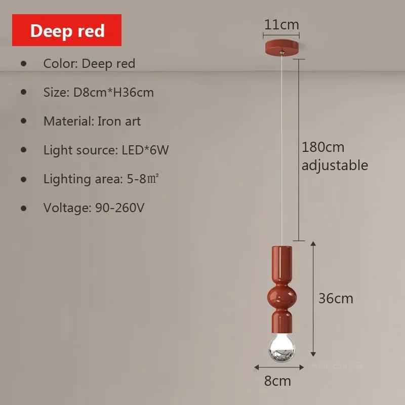 

Светодиодный подвесной светильник Nordic с одной головкой, минималистский светильник Caterpillar для гостиной, столовой, бара, спальни, кровати, столовой Warm white