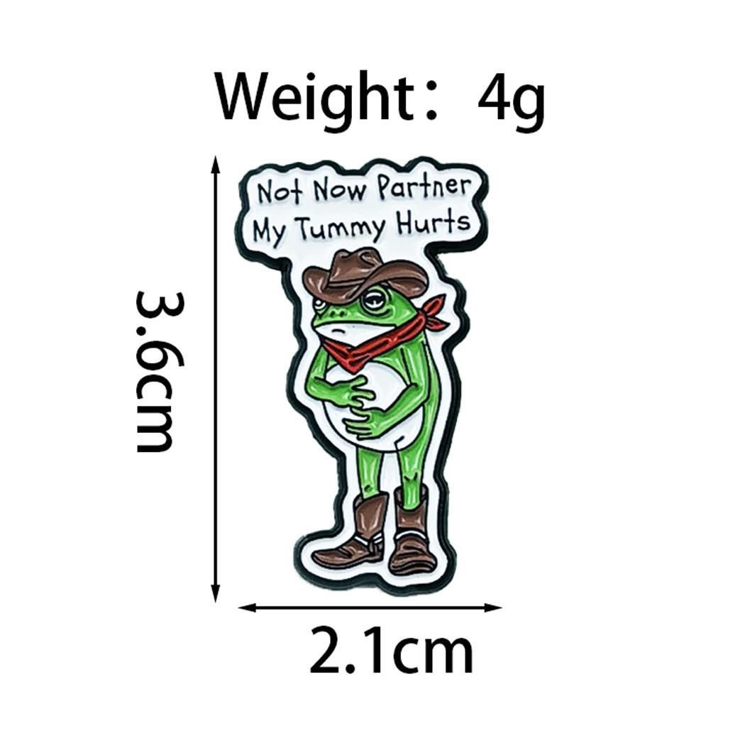 Creative Frog Riding Motorcycle Cartoon Badge - Cute Animal Pattern Brooch