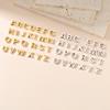 Name Initial Necklace A-Z 26 Letters Pendant Stainless Steel Jewelry Women Men Neck Choker Couple Friend Birthday New Year Gifts