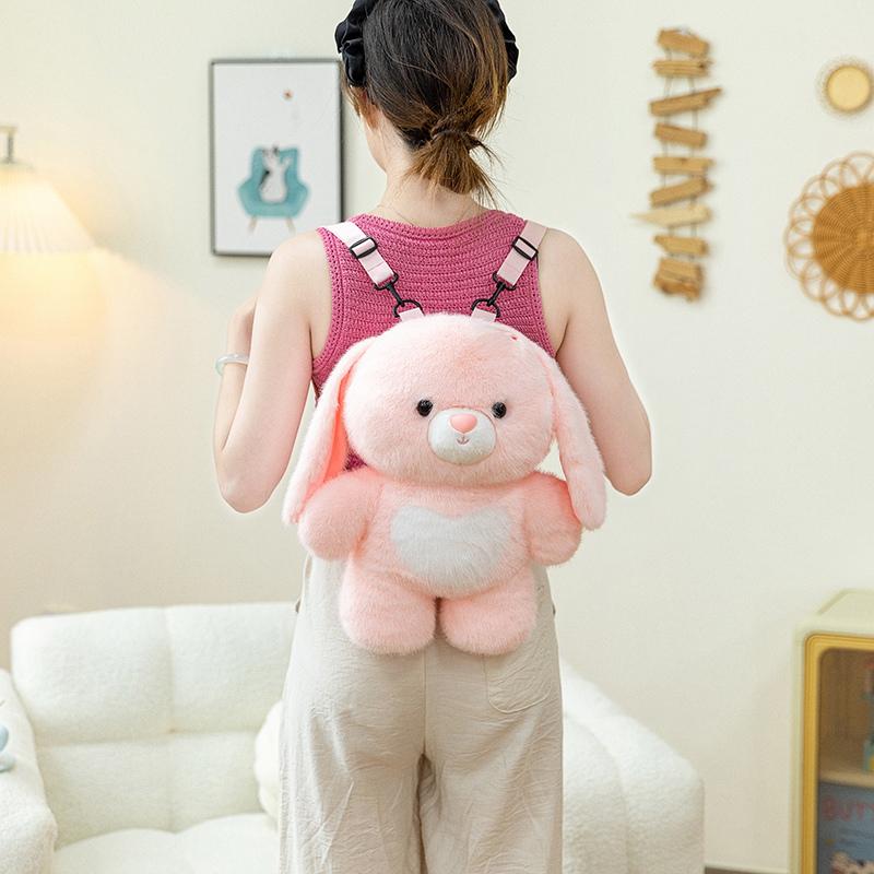 Zaino Peluche Kawaii Volpe Capibara TreasuringU Borsa a Spalla con Animali Cartoni Animati Carini per Ragazze Regali di Natale