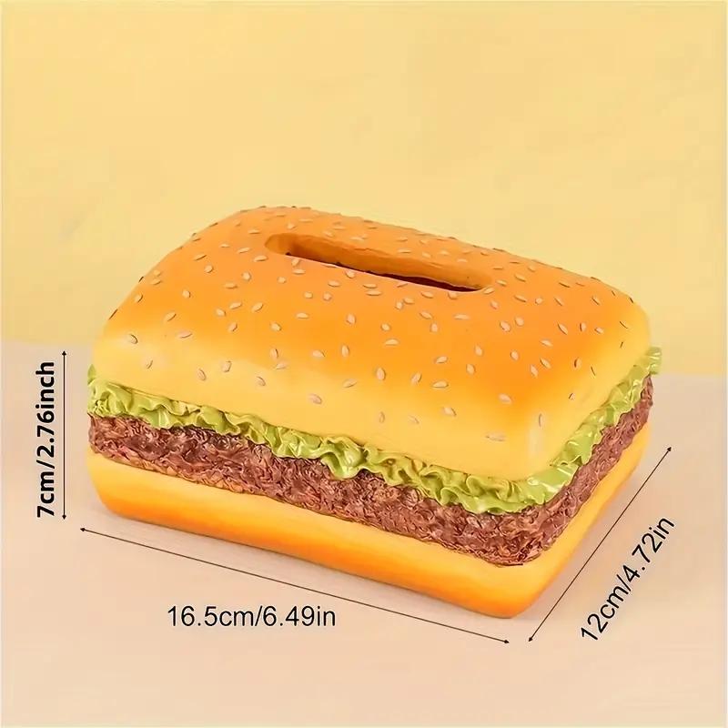 New Cute Burger Paper Box Cute Burger Home Living Room Tea Table Decoration Gift for Friends' Birthday