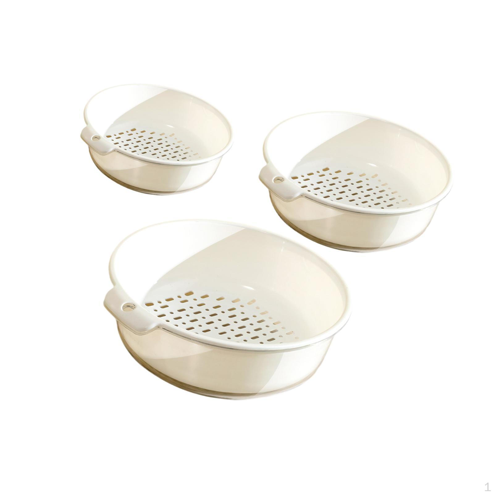 

3-х слойная корзина для мытья овощей дренажный контейнер для использования на кухне