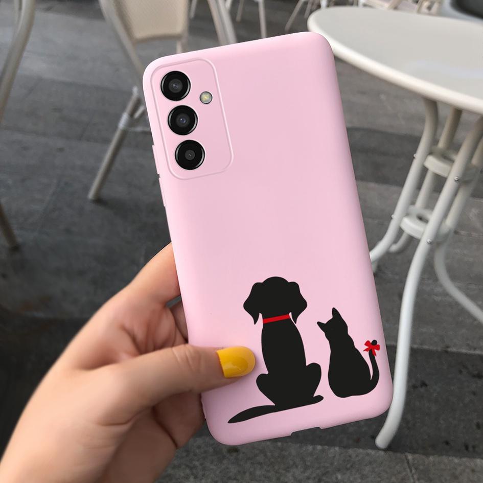 For Samsung M13 Case SM-M135F M 13 Cover Cute Cartoon Love Heart Butterfly Bumper For Samsung Galaxy M13 4G Soft Silicone Fundas