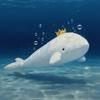White Whale Soft Plush Toy Under The Sea Crown Whale Cute Ocean Animal Stuffed Plushies Dolls Gifts Ideal For Girls Kid Birthday Decoration