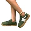 Women's Lace-Up Casual Flat Shoes Lightweight Comfortable Outdoor Sneakers Durable Rubber Sole Versatile Design for Everyday Wear