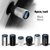XXUI3 4pcs Car Styling Wheel Tire Valve Cap Air Stem Cover Badge Decoration For Ford Mustang ST Focus Mondeo Fiesta Kuga Accessories