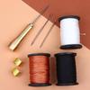 Diy Leather Sewing Kit Leather Sewing Awl Needle With Copper Handle Set Repairing Leather Shoes Sewing Tools Set