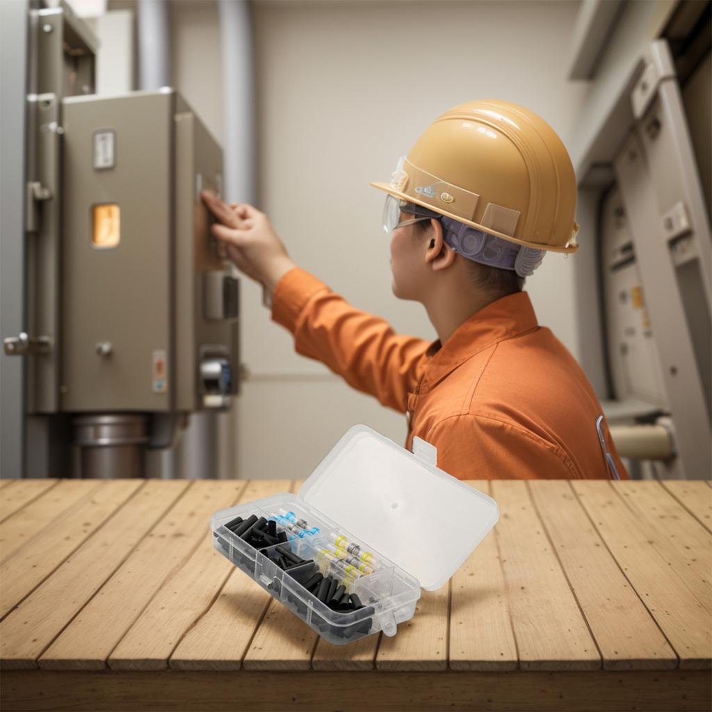 100 bucăți manșon de etanșare termocontractabil pentru lipire, conector terminal impermeabil