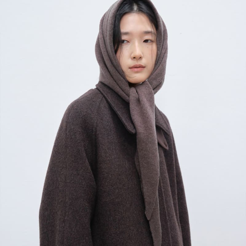 Sutto Écharpe Triangle en Laine (marron)