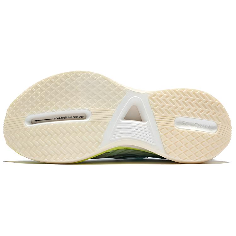 SAUCONY Idling Cruise 2 Low-Top Balanced Cushioning Running Shoes Men Running Shoes White Green Blue S28211-6