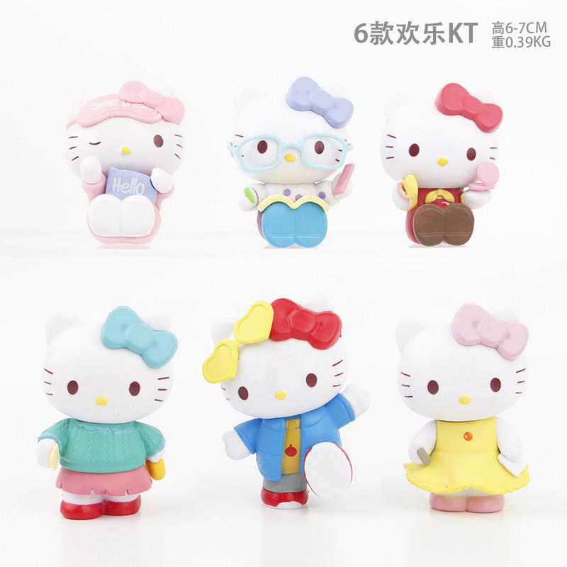 

Cute Pvc Cat Toy Model Blind Box With Animation Character For Office Decoration