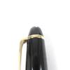 Great MONTBLANC Fountain Pen Meisterstck Classic Cap Type Black Gold 14K Mens Used