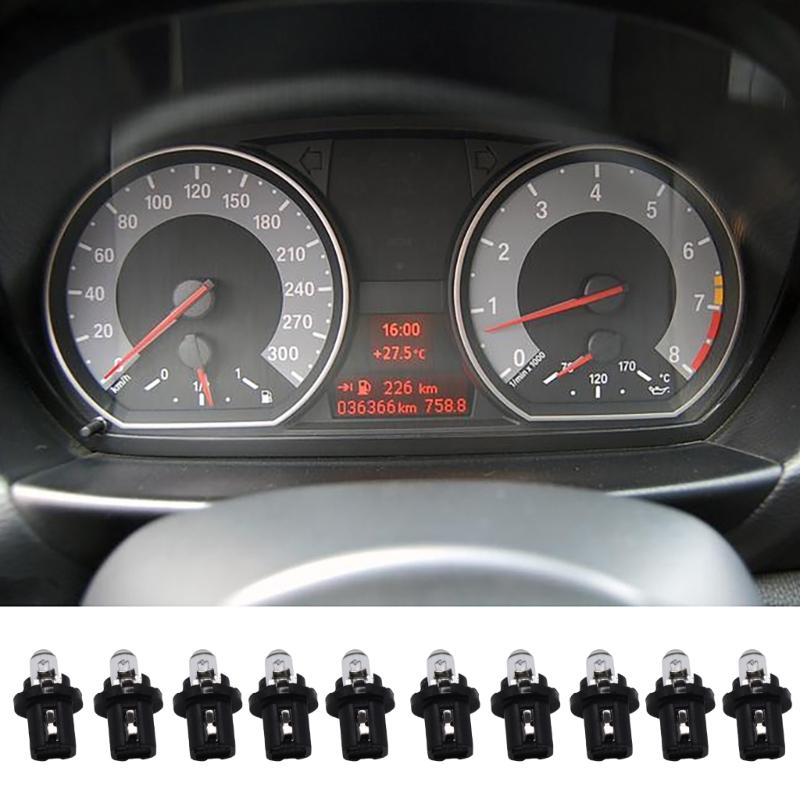 Car Dashboard PCB Instrument Panel Light Bulbs With Holder Base Socket Suitable For Enhancing Vehicle Performances 10pcs