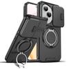 Custodia Magnetica Antiurto per Honor 400 Pro 5G Anello Stand Copertura Protettiva per Lente Fotocamera Scorrevole per Honor 400 Lite X9C Magic7 Lite