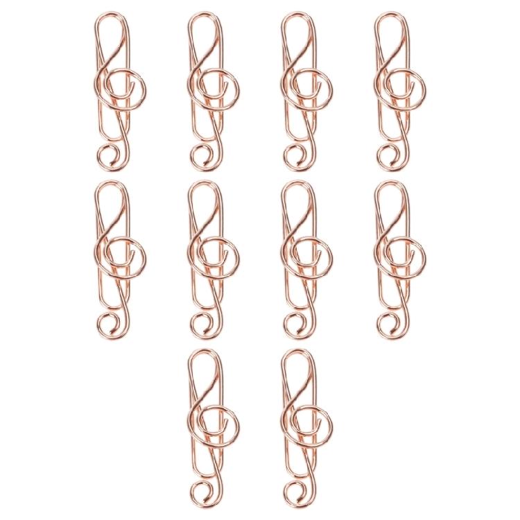 

10Pcs Novelty Paper Clip Small Metal Paperclip Metal Bookmarks Clip Photo Clip For School Office Business Card Holder