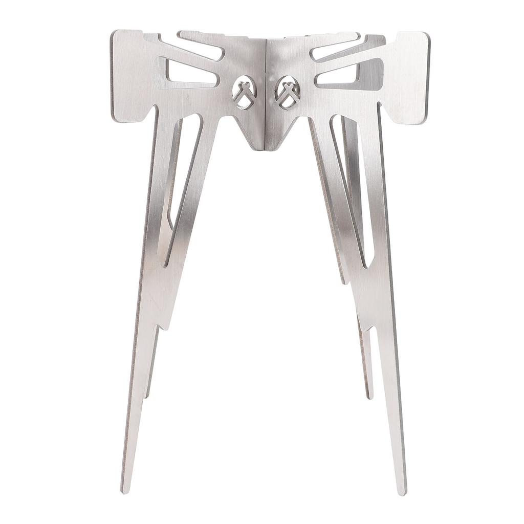 Campfire Stand for Cooking Stainless Steel Detachable Portable Outdoor Fire Pit Stand Camping Stove Support Rack for