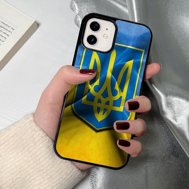 U-kraine Flag Phone Case for iPhone 17 Air 16 15 14 12 13 PLUS 11 PRO MAX Back Cover Fundas