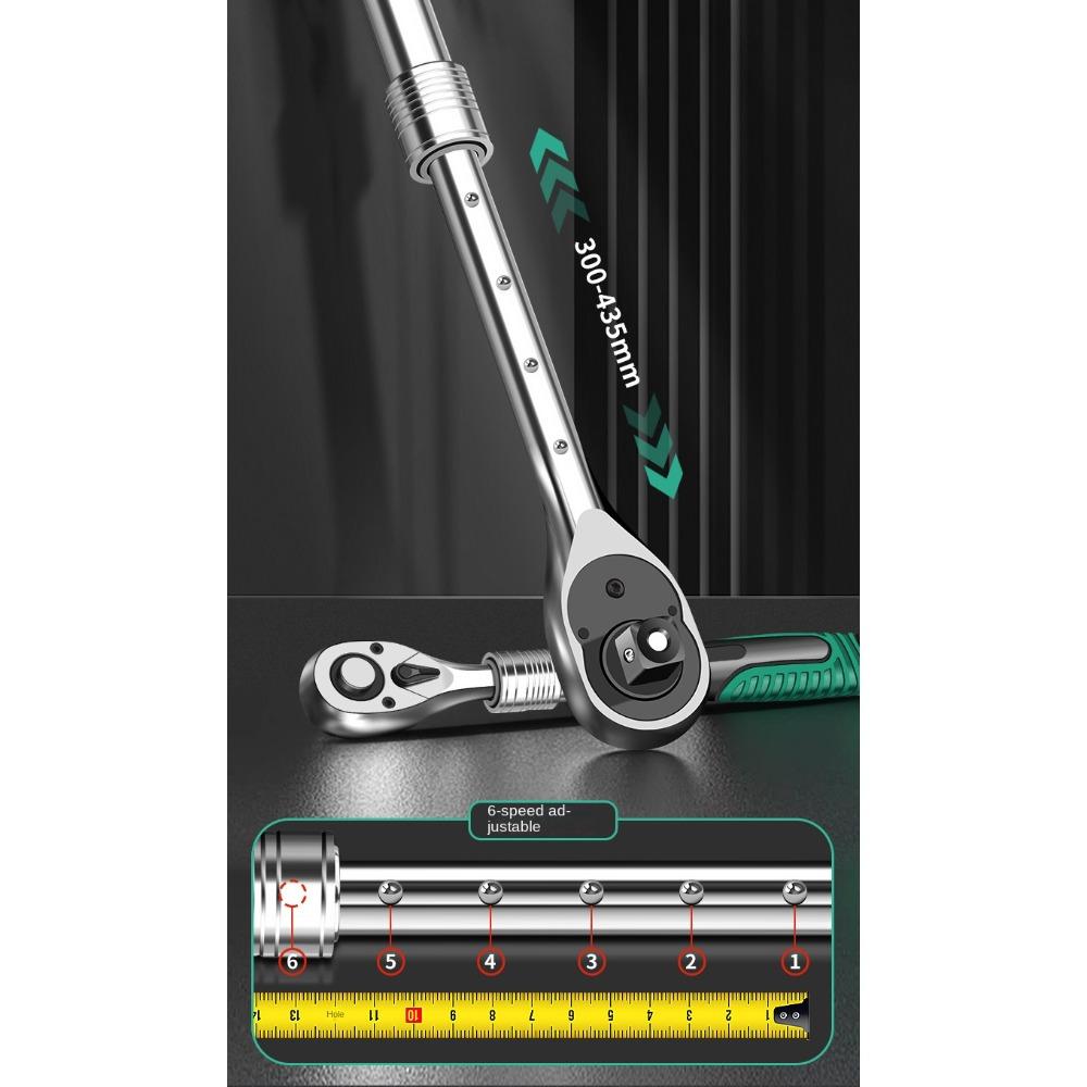 Chrome Vanadium Steel Ratchet Wrench 72 Teeth Socket Spanner New Right Angle Wrench Home