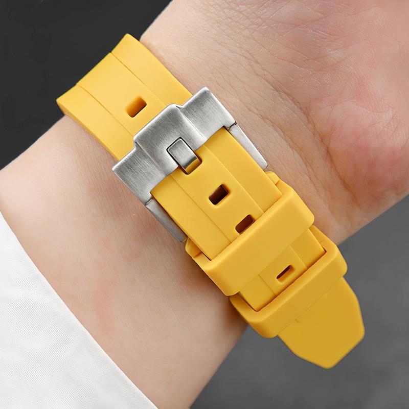 Bracelet de montre en silicone le plus récent pour Samsung Ultra Omega Seiko PROSPEX Panerai 20 mm 22 mm 24 mm Bracelet de montre en caoutchouc à dégagement rapide