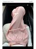 Women's Pink Ice Silk Wide-Leg Pants: Summer Thin High Waist, Straight-Leg Casual Style for Spring and Autumn