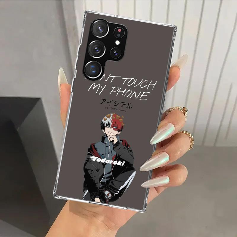 My Hero MHA Todoroki Shoto Phone Case for Samsung Galaxy S26 S24 S23 Ultra S25 Edge S22 S21 Plus S20 FE + Soft Print Shell Funda