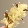 Peach Yaoyao~ Fabric flower pearl hairpin super fairy beautiful atmosphere duck bill clip light luxury temperament hair accessories woman