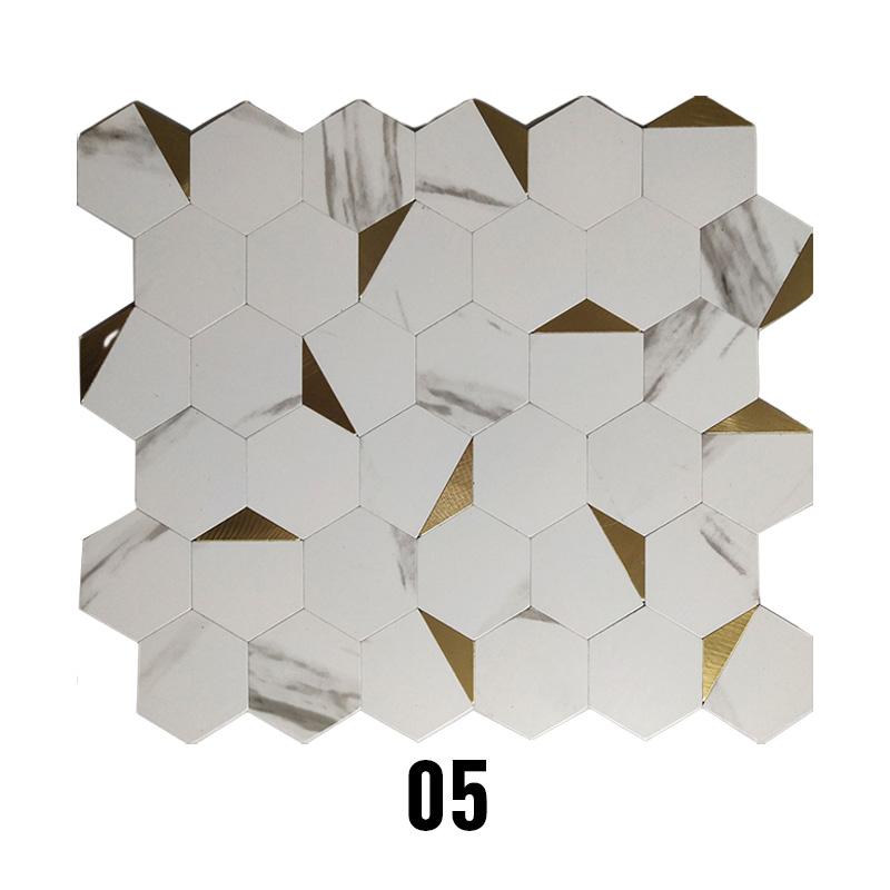 Mosaic Sticker Wall Tile Peel And Stick Self Adhesive Waterproof Wall Panel Kitchen Bathroom Backsplash Background Decor Decals
