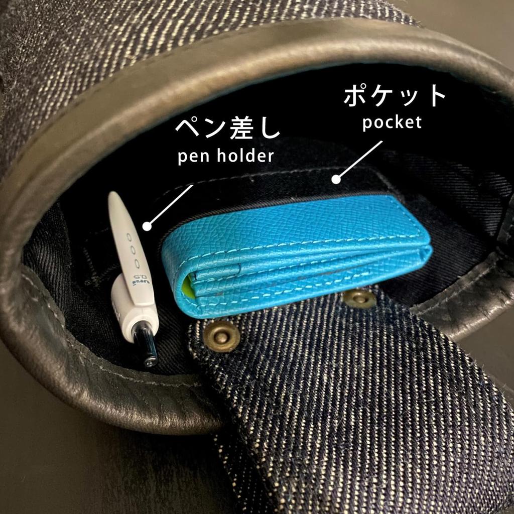 TOOL-LAB. Denim Work Pocket "HARE" Unwashed, Small Item Storage [Okayama/Kojima Denim] Made In Japan