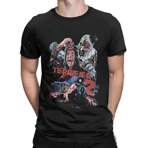 The Clown Drawing Art horror movies terrifier slasher film scary scream movie Novelty T-Shirts Cotton Graphic Printed Clothing