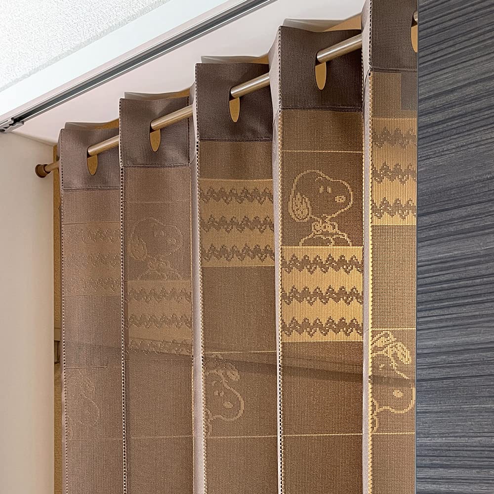 

Noren Kobo Гармошка Свободная ширина Длина 95693 Занавеска, Снупи, Зигзаг, PEANUTS, SNOOPY, Вырез, 100см, 200см,