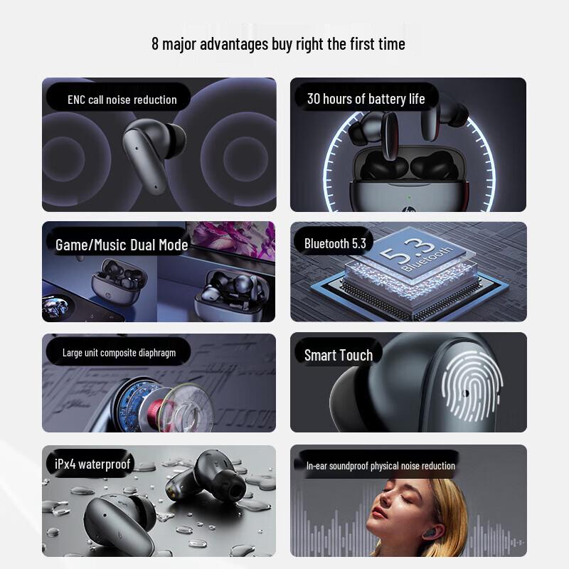 HP H10I Echte kabellose Bluetooth-Ohrhörer