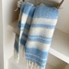 Warm Long Tassel Scarves Mohair Neck Warmer New Shawl Wrap  Autumn and Winter