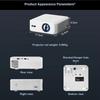 Portable 4K Android Pico 3D Ready Cinema Beamer Full HD 1080P Movie Phone Wireless Gaming Wifi Outdoor Digital Video Projector