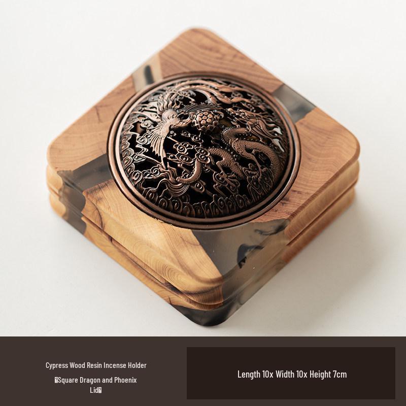 Solid Wood Zen Incense Burner Base for Tea Ceremony - Creative Chinese Agarwood & Sandalwood Accessories