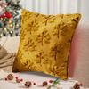 Jesienna Poszewka na Poduszkę Pluszowa Poszewka ze Sztucznego Futra ze Sztuką 3D Liścia Klonu Styl Farmhouse Bohema Niewidoczny Zamek Błyskawiczny Poszewka na Poduszkę